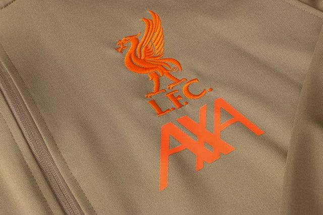 Conjunto Inverno Liverpool Bege e Vermelho Nike - Com Fecho