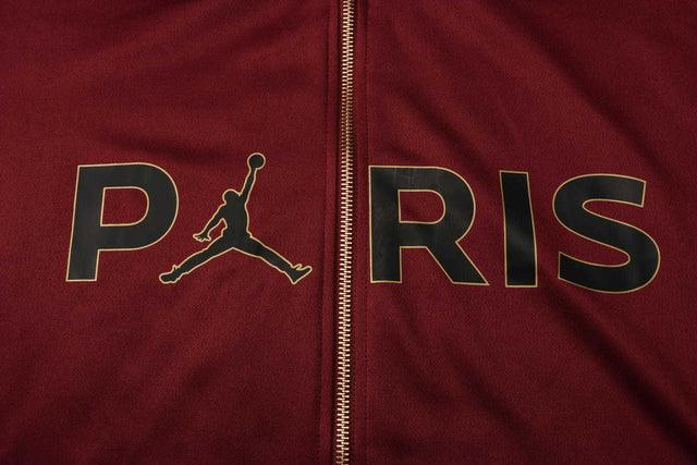 Conjunto Inverno PSG Vinho e Preto Jordan - Com Fecho e Capuz